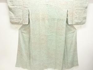 アンティーク　紋錦紗　芝草模様単衣長襦袢